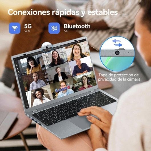 Portátil Vanwin Nf5124 15.6" Intel Pentium Gold 6500Y 16GB 512GB SSD UHD Graphics 615 Windows 11 Pro