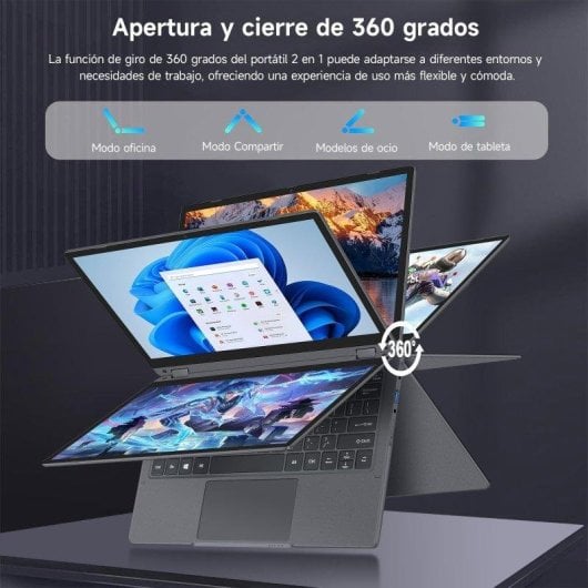 Portátil Vanwin R1166 11.6" Intel Pentium Gold 6500Y 8GB 256GB SSD UHD Graphics 615 Windows 11 Pro