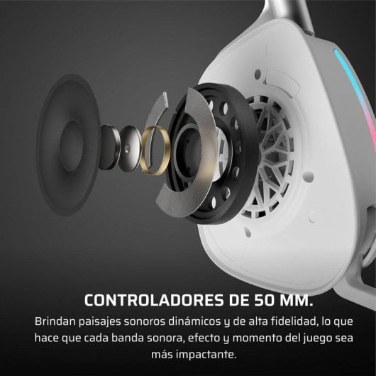 Auriculares Corsair Void V2 inalámbricos Bluetooth gaming con Dolby Atmos, micrófono y carga rápida rosa