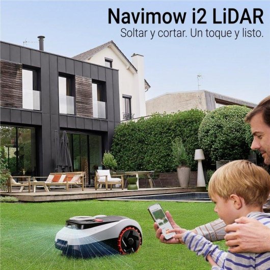 Robot cortacésped Navimow i210e LiDAR mapeo avanzado 1000 m² Alexa