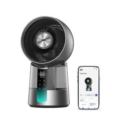 Ventilador de mesa Dreo Gris ultrasónico 7,0 m/s 25 dB inteligente