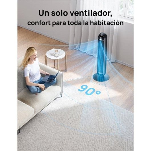 Ventilador torre Dreo Nomad TF414 ultra silencioso 91 cm 8 velocidades
