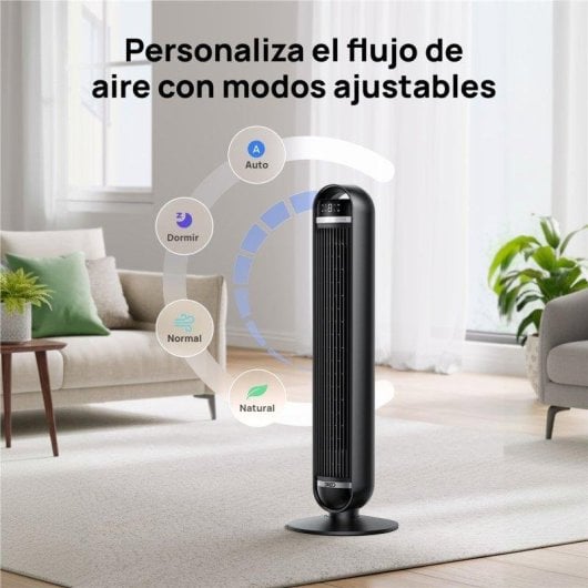Ventoinha Torre Dreo Cruiser Tf611s Ultra Silenciosa 107cm 9 Velocidades WiFi Preto