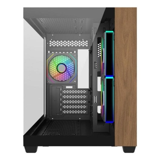 Boîtier Cooler Master Elite 481 Wood Mini Tower ITX mATX RGB Verre Trempé