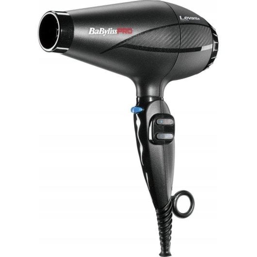 Professioneller Ionen Föhn BaByliss Levante 2100W 2 Temperaturstufen 2 Geschwindigkeiten Leicht Schwarz