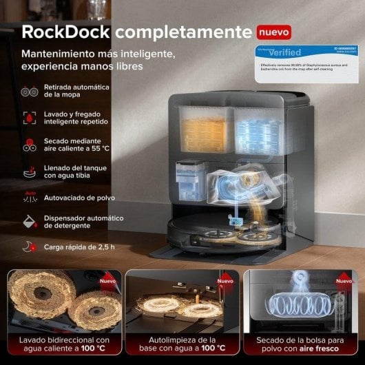 Aspirador Robô com Mopa Roborock Saros 20 Com Esvaziamento Automatico Navegação 3D HyperForce
