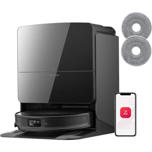 Robot Aspirador y Fregasuelos Roborock Saros 10R Set con Autovaciado Navegación 3D 22.000 Pa con Cámara y Brazo