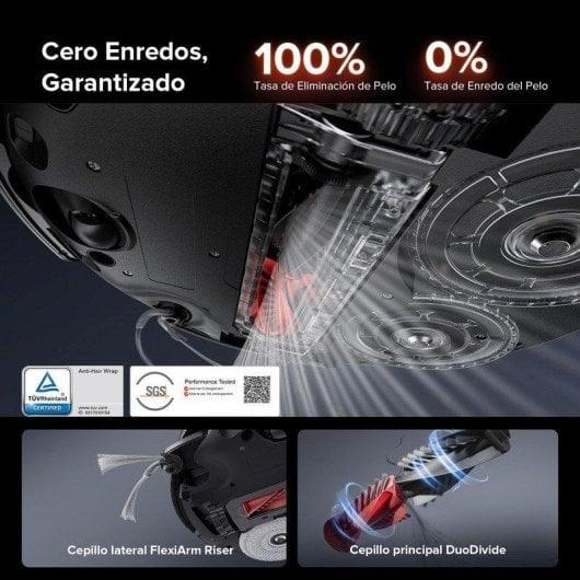 Robot Aspirador y Fregasuelos Roborock Saros 10R Set con Autovaciado Navegación 3D 22.000 Pa con Cámara y Brazo
