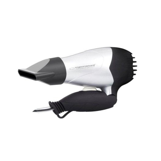 Secador de Cabelo de Viagem Esperanza EBH002S 850W 2 Temperaturas 2 Velocidades Preto/Prata