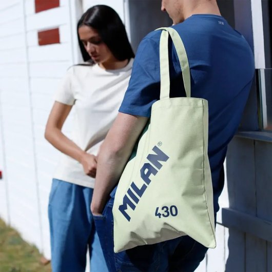 Milan 430 - Bolsa Multiusos Tote Bag Colección 1918 Medida 41 X 38 Cm. Verde