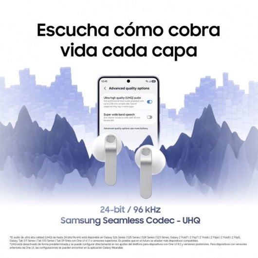 Samsung Galaxy Buds4 Auriculares Inalámbricos con IA y Cancelación de ruido Blanco