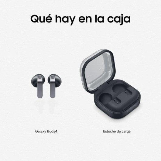 Samsung Galaxy Buds4 kabellose Bluetooth Kopfhörer mit Geräuschunterdrückung, Mikrofon und IP54, schwarz