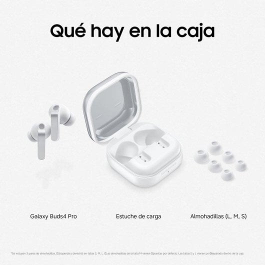 Samsung Galaxy Buds4 Pro Auriculares Inalámbricos con IA y Cancelación de ruido Blanco