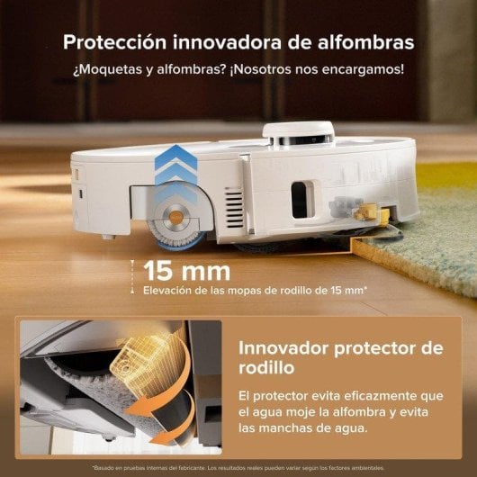 Robot Aspirador y Fregasuelos Roborock Qrevo Curv 2 Flow con Autovaciado Navegación LiDAR 20.000 Pa Control por Voz IA C
