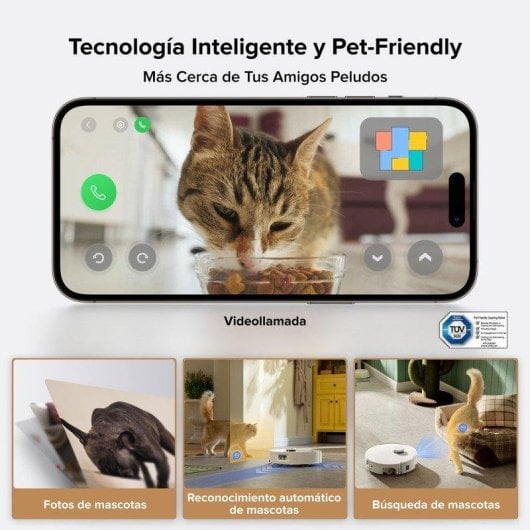 Robot Aspirador y Fregasuelos Roborock Qrevo Curv 2 Flow con Autovaciado Navegación LiDAR 20.000 Pa Control por Voz IA C