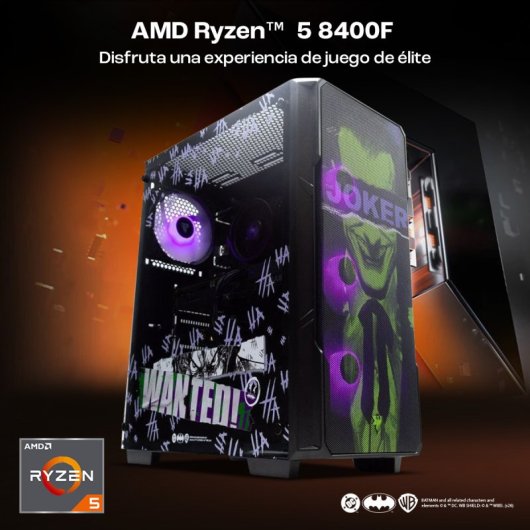 PcCom Lite AMD Ryzen 5 8400F / 16GB / 1TB SSD / RTX 5060 8GB V2 - Joker / Windows 11 Home