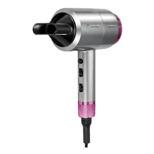 Secador de Cabelo Iónico MPM MSW-22 1800W 3 Temperaturas 2 Velocidades Ar Frio Prateado Rosa