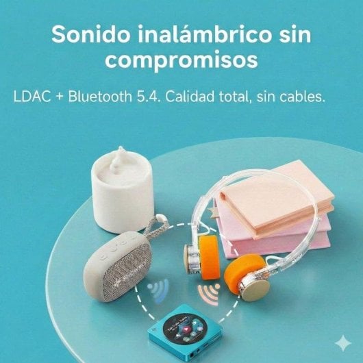 Reproductor Música FiiO SnowSky DISC Dual DAC Bluetooth LDAC Azul