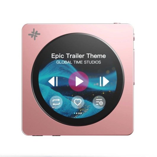 Lettore Musicale Portatile Hi-Res FiiO SnowSky DISC Dual DAC Bluetooth LDAC 2TB Rosa