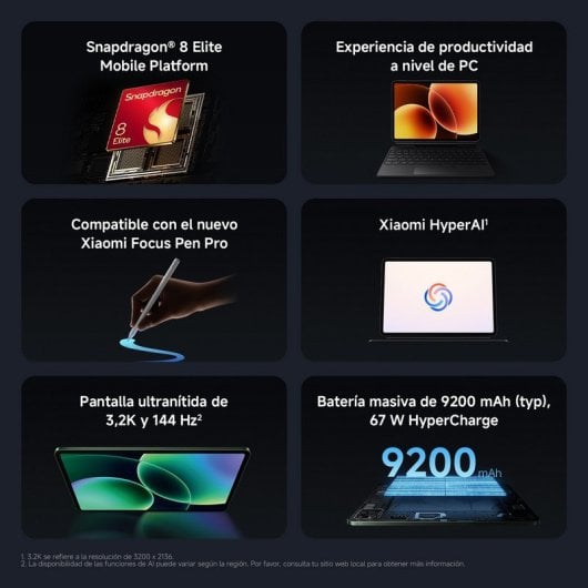 Tablet Xiaomi Pad 8 Pro 11,2" 512GB WiFi 9200mAh HyperOS 3 Grau