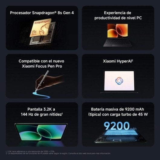 Tablet Xiaomi Pad 8 WiFi 11,2" 8GB 128GB Azul