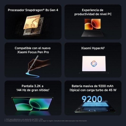 Tablet Xiaomi Pad 8 WiFi 11,2" 8GB 128GB Verde Pinho