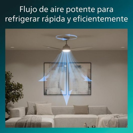 Deckenventilator Philips Olas 132 cm LED 2650 lm dimmbar Fernbedienung