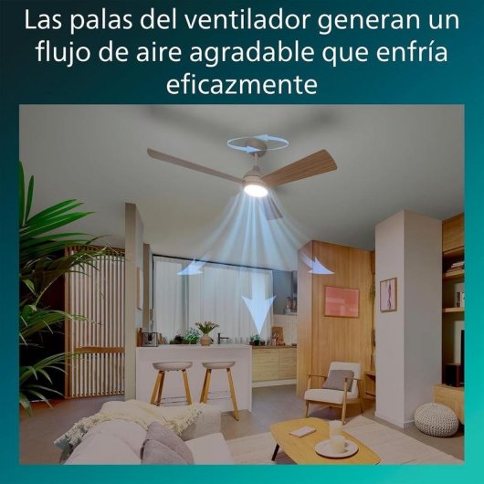 Ventilatore da soffitto Philips Civx 132 cm LED 2500 lm dimmerabile telecomando bianco