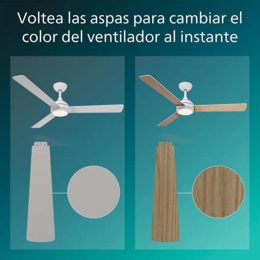 Ventilatore da soffitto Philips Civx 132 cm LED 2500 lm dimmerabile telecomando bianco