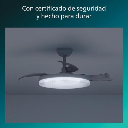 Ventilador de techo Philips Solr 106 cm LED 4500 lm regulable blanco