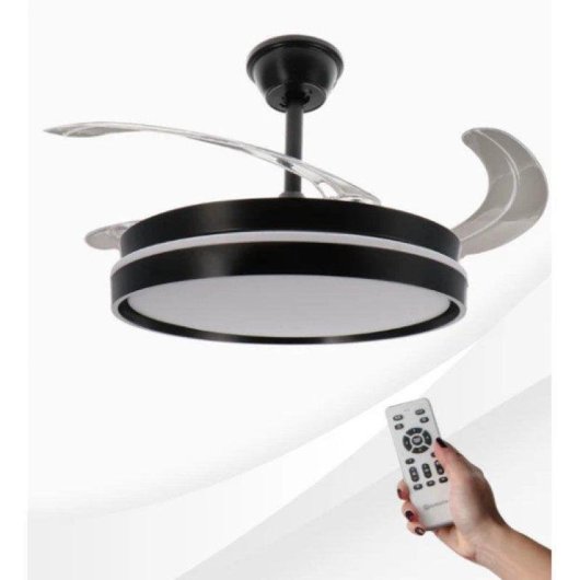 Ventilateur de Plafond avec Lumière Ledme Afar 30W 107cm 6 Vitesses Ultra Silencieux Télécommande Fonction Hiver