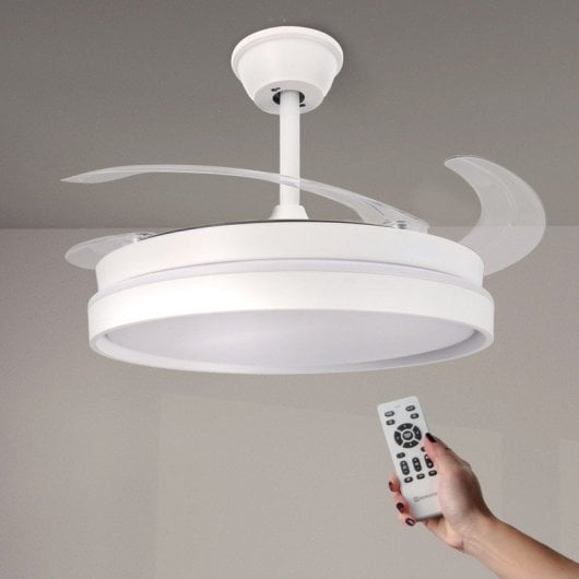 Ventilador de Techo Ledme Afar 30W 6 Velocidades Silencioso con Luz LED y Mando