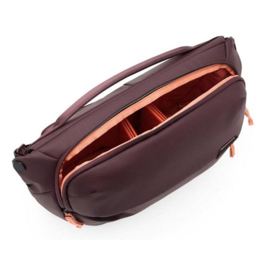 Estuche Peak Design Everyday bandolera impermeável 12 polegadas borgonha