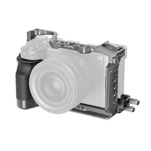 Jaula Smallrig HawkLock 5198 para Sony Alpha 7C II/7CR com pega silicone