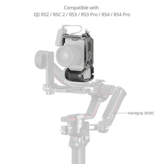 Jaula Smallrig HawkLock 5198 para Sony Alpha 7C II/7CR com pega silicone