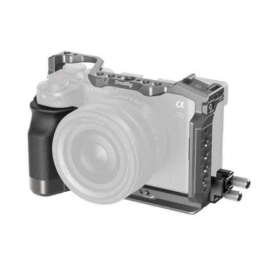 Jaula Smallrig HawkLock 5198 para Sony Alpha 7C II/7CR com pega silicone