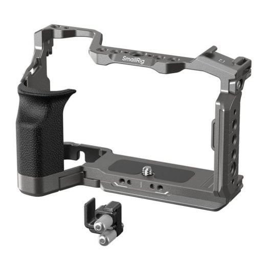 Jaula Smallrig HawkLock 5198 para Sony Alpha 7C II/7CR com pega silicone
