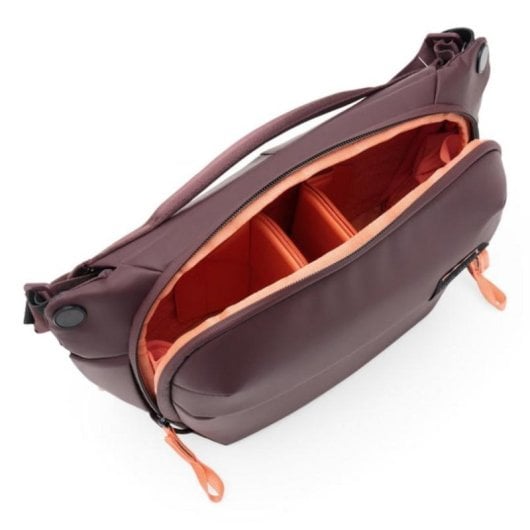 Estuche Peak Design Everyday 6L bandolera impermeável borgonha