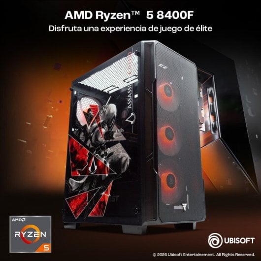 PC PC Lite AMD Ryzen 5 8400F / 16 Go / SSD 1 To / RTX 5060 8 Go V2 - Assassin's Legacy + Windows 11 Famille
