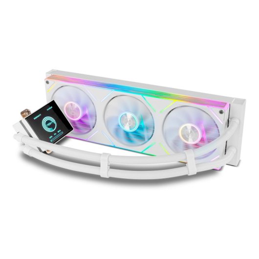 Wasserkühlung NOX Hummer M-360 LCD 360mm 3 Lüfter ARGB LCD Weiß
