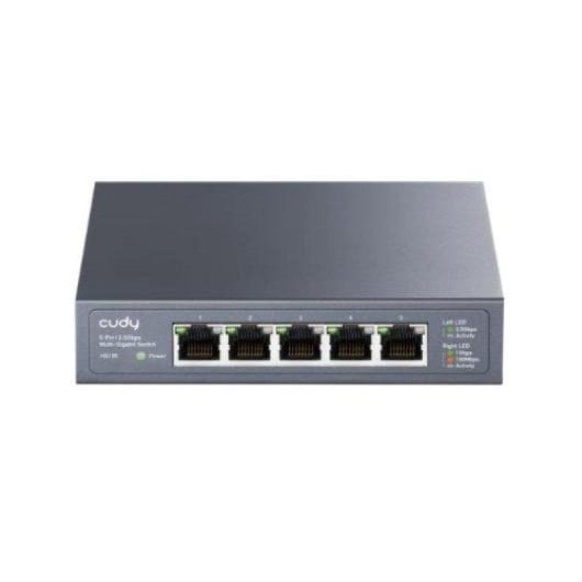 Switch CUDY HS105 2.5G 5 ports boîtier métallique compact