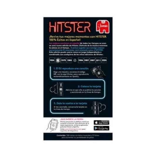 Jogo de Tabuleiro Diset Hitster 100% Espanhol 300 Cartas 37 Tokens