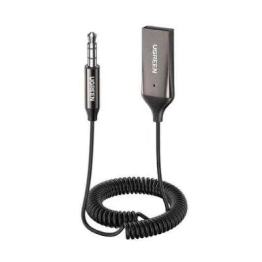 Adaptador Ugreen 70601 Bluetooth 5.3 USB y Jack 3.5 mm Negro Metálico