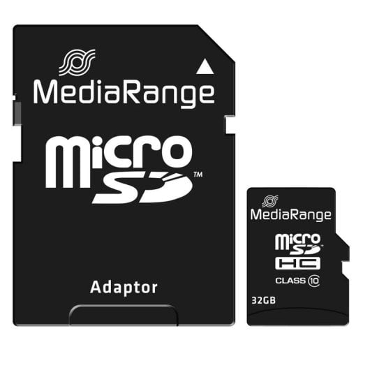 Tarjeta microSDHC Mediarange MR959 32GB Clase 10 con adaptador SD