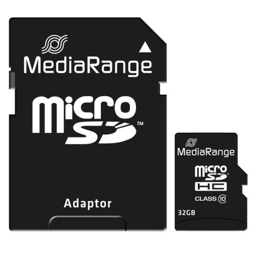 Scheda MicroSDHC Mediarange MR959 32GB Class 10 con Adattatore SD