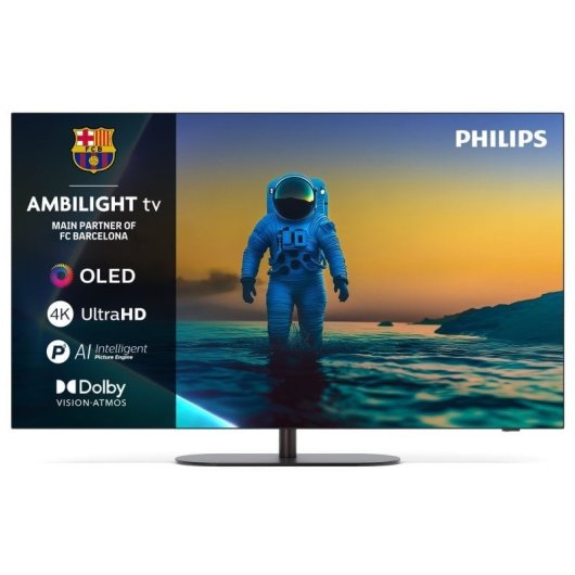 Philips OLED 55OLED820 55" 4K Ambilight P5 AI Dolby Vision + TAB6100 Soundbar