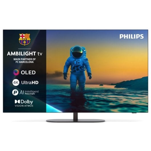Philips Ambilight OLED 65" 65OLED820 UltraHD 4K Dolby Vision Google TV + Barra de Sonido TAB6100