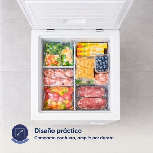 Origial ORIFREEZE98LAWE Congelador Arcón 98L E blanco