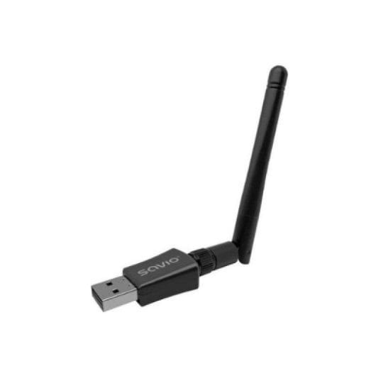 Adaptador de red Savio AK-61 Wi-Fi USB doble banda 2.4GHz/5GHz antena externa
