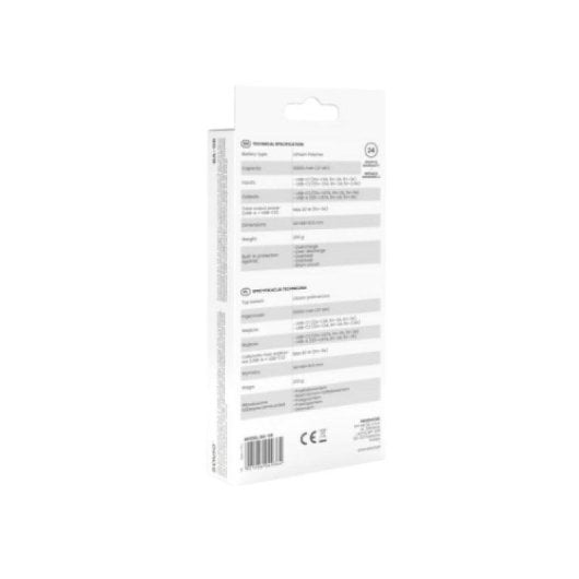 Powerbank Savio BA-08 10000mAh Preto Quick Charge Power Delivery LED